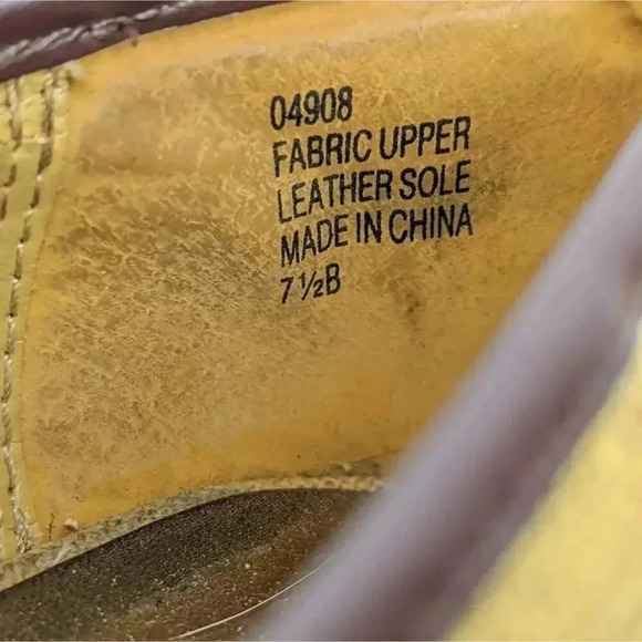 Diba Gold and Brown Peep-Toe Flats - 7.5 - Picture 7 of 9